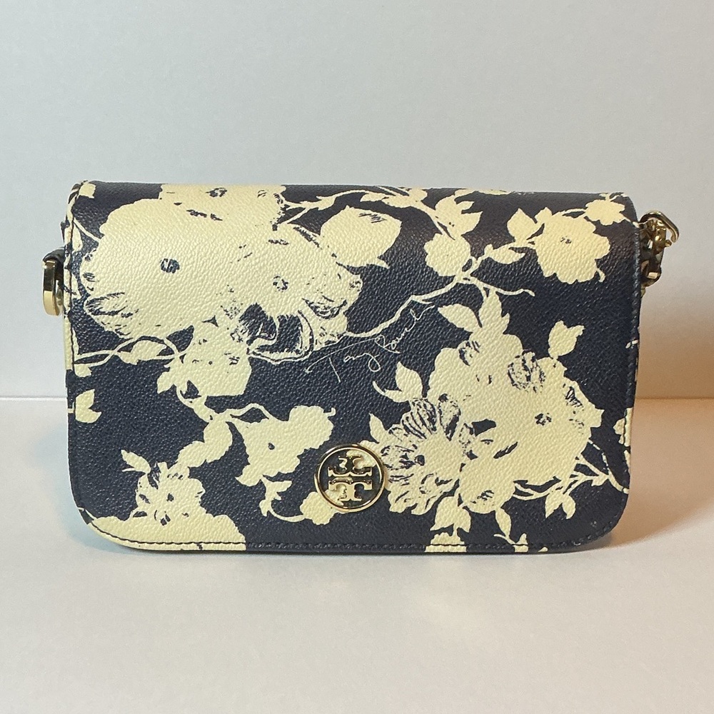 Tory Burch Robinson Floral Print Crossbody Bag